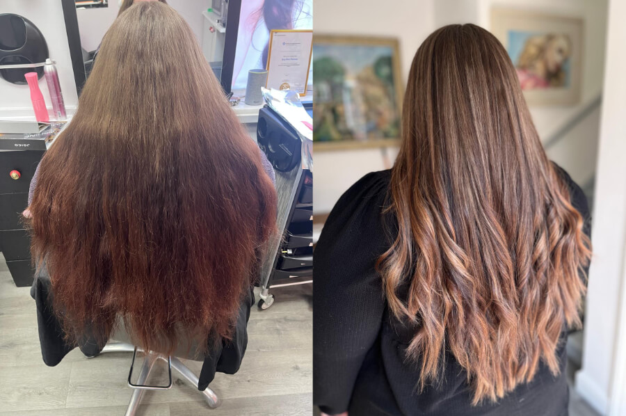 Before and after colour correction in Bognor Regis